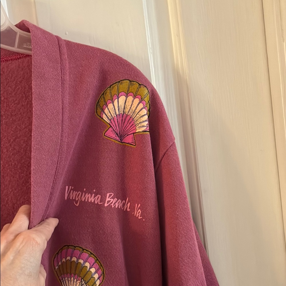 ESY Blush Pink Color Jacket with Embroidered Shell Design - Picture 3 of 7